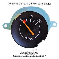 79 80 81 CAMARO OIL PRESSURE GAUGE Exact Fit for Clock Location Gauge Marks