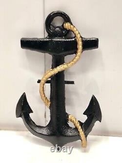 Antique Industrial Retro Stage Ship Refurbish Old Thug Boat Anchor Set of 2