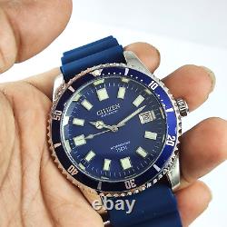 Automatic Vintage Citizen Navy Blue Dial 21Jewels Date Features Men's Watch 8200