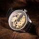 Custom Watch, Skeleton Watch, Antique Watch, Vintage Wristwatch, Mens Wristwatch