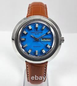 Jaeger LeCoultre Club Automatic Blue Dial DayDate Antique Swiss Made WatchAS1916