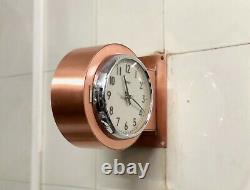 Refurbish Vintage Antique Polished Post Mounted Double Sided Citizen Wall Clock