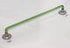 Refurbished Antique 16 Inch Green Glass Towel Rod Not Vaseline Glass With Screw