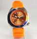 Seiko Orange Dial 17 Jewels Day Date Function Japan Made Automatic Watch 6309a