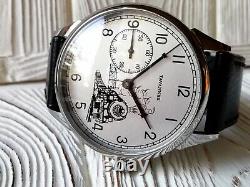Tavannes Marriage Custom dial Dial NEW CASE Piece of history Train