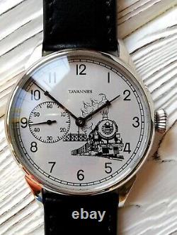 Tavannes Marriage Custom dial Dial NEW CASE Piece of history Train