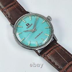 Tissot Seastar Seven Blue Radium Dial Use Key No 295T Handwinding Wrist Watch