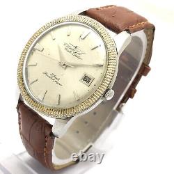 Vintage Citizen JET Autodater Parashock Phynox Automatic Wrist Watch 21-J 40mm