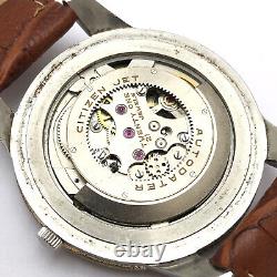 Vintage Citizen JET Autodater Parashock Phynox Automatic Wrist Watch 21-J 40mm