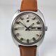 Vintage Enicar Off White Dial 24 Jewels Date Day Function Automatic Watch Ar 167