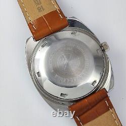 Vintage Favre Leuba Duomatic Grey Dial Day Date Features 17 Jewels Men's Watch