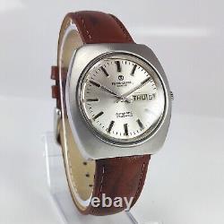 Vintage Favre-Leuba Geneve Automatic Silver Dial 25 Jewels Men's Wrist Watch 908
