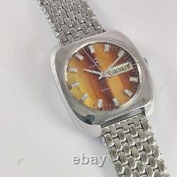 Vintage Favre Leuba Multi Color Dial Duomatic DayDate Men's Wrist Watch AS2066