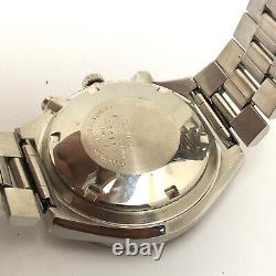 Vintage Gents Seiko Chronograph KAKUME 6138-0030 Automatic 43mm Wrist Watch Work
