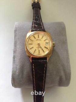 Vintage Nice Aero Neuchatel Womans Automatic Watch With NOS Citizen Leather Band