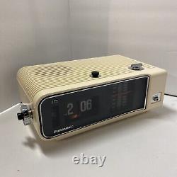 Vintage Panasonic Flip Clock Alarm Radio RC-6003 No Country Old Men Refurbished