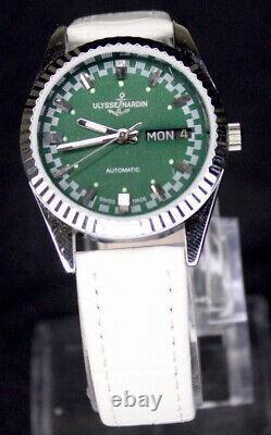 Vintage Ulysse Nardin Day&Date 17 J Automatic Swiss Movement Men's Wrist Watch