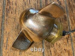 Vintage Wilcox Crittenden Bronze Glass Teardrop Steaming Light, New Led/seals