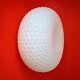 Vintage Mid Century Opaline Milk Glass Round Dome Ceiling Wall Sconce Light