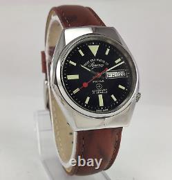 West End Sowar Prima Black Dial Day Date Function 17 Jewels Automatic Mens Watch
