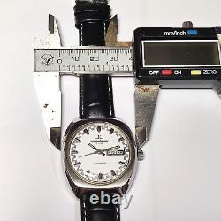 Jaeger Le Coultre Club Montre-bracelet automatique avec date et jour, cadran blanc brillant AS 1916