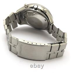 Montre-bracelet automatique Seiko Chronographe 6139-7100 Vintage pour hommes avec dateur 40mm