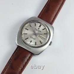 Montre-bracelet pour hommes Favre-Leuba Geneve automatique à cadran argenté vintage avec 25 rubis 908