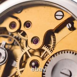 Réduction de 25%, montre suisse pour hommes, montres vintage, mécanisme antique, montre noire